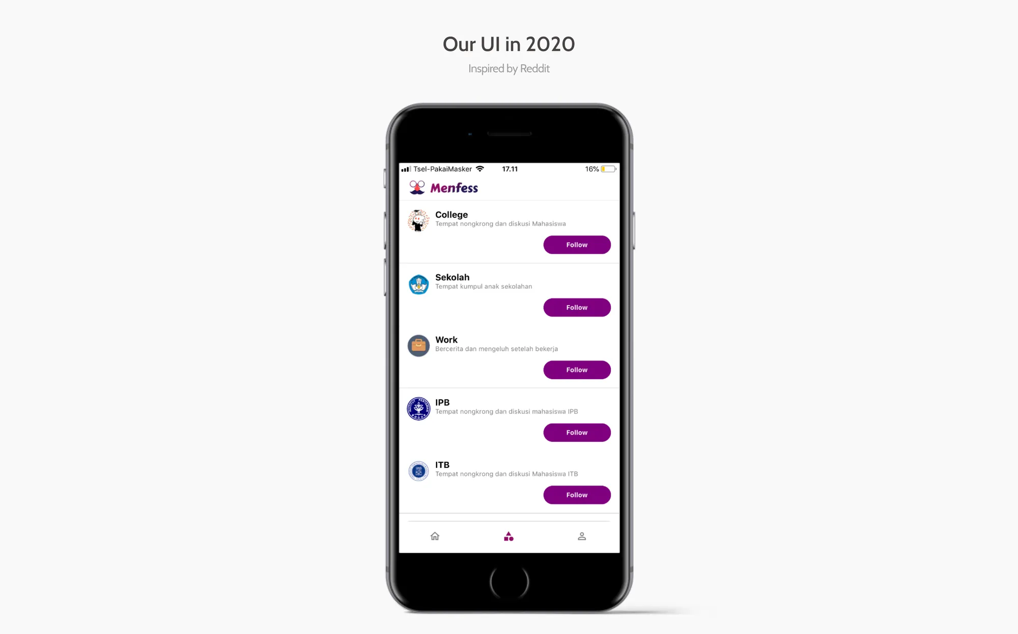 Menfess.co in 2020, before the payout dashboard existed